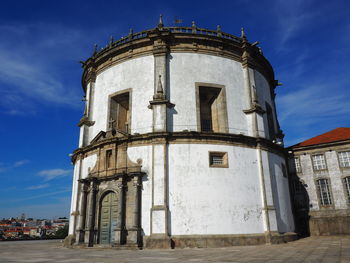 Low angle view of historic building against sky