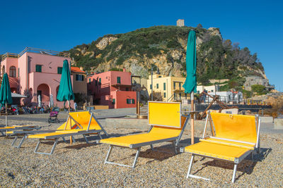 Colorful houses of varigotti in the province of savona.