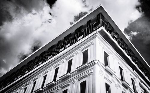 Low angle view of building against sky