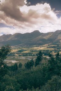 Scenic view of landscape against sky