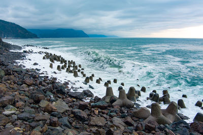 Scenic view of sea against sky