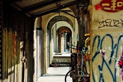 Entrance of building