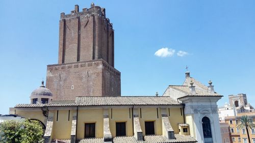 Low angle view of building against sky