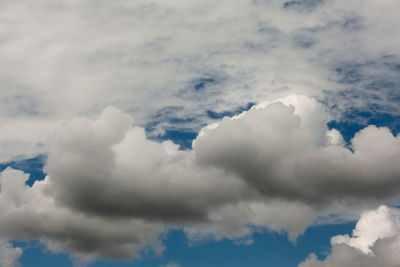 Low angle view of clouds in sky