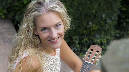 Portrait of smiling young woman