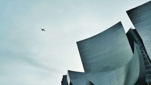 Low angle view of modern building against sky