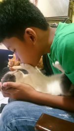 Portrait of cute boy