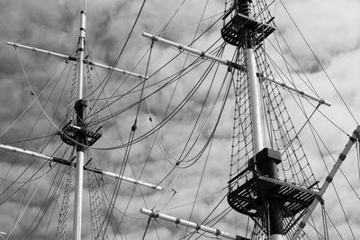 Low angle view of ferris wheel against sky