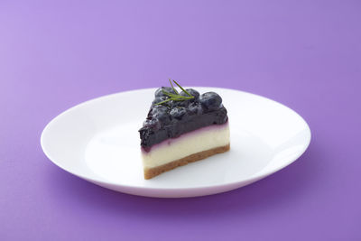 Close-up of cake on plate
