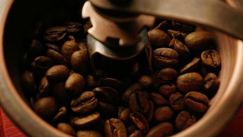 Close-up of coffee beans