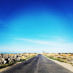 View of road along landscape