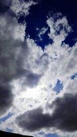 Low angle view of clouds in sky