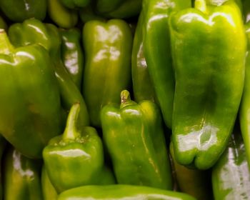 Full frame shot of bell peppers for sale in market