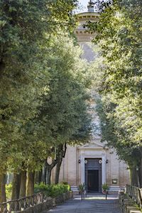 Built structure with trees in background