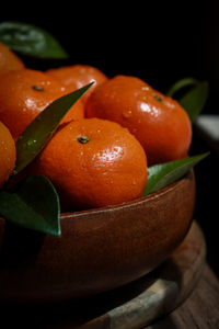 Close-up of fruits on table