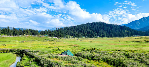 Panoramic view of landscape against sky