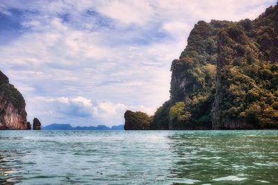 Scenic view of sea against sky