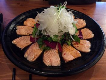 Close-up of served food