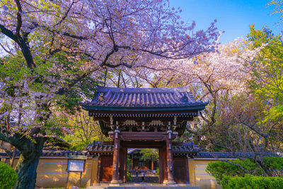 Low angle view of temple