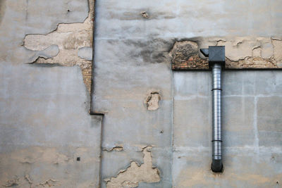 Close-up of old rusty metal door