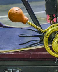 Close-up of bicycle wheel