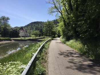 Different stages of spring on the burgundy canal near dijon, france