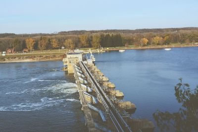 Reflection of trees in water