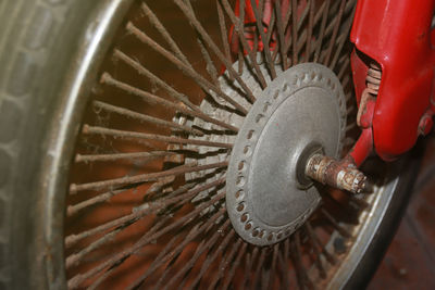 Close-up of machine part