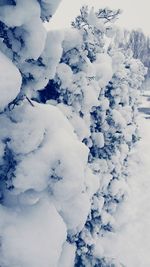 Scenic view of snow covered mountain against sky