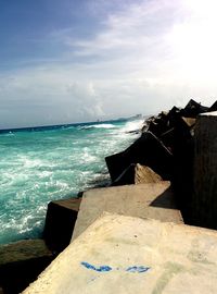 Scenic view of sea against sky