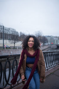 Portrait of young woman