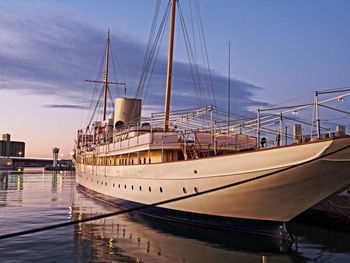 Boats in harbor