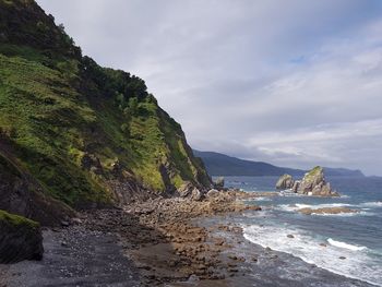 Scenic view of sea against sky