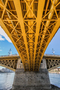 High angle view of bridge