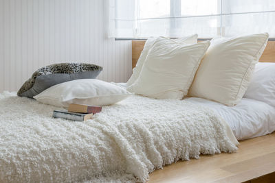 Lounge chairs on bed at home