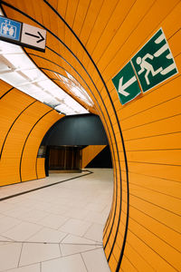 View of subway station