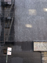 Information sign on wall