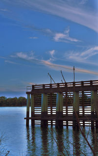 Pier on sea