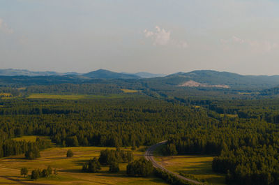 Scenic view of landscape against sky