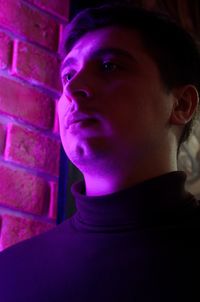 Close-up of young man