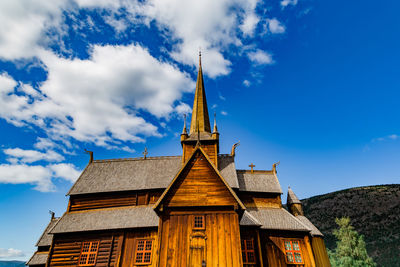 Low angle view of building against sky