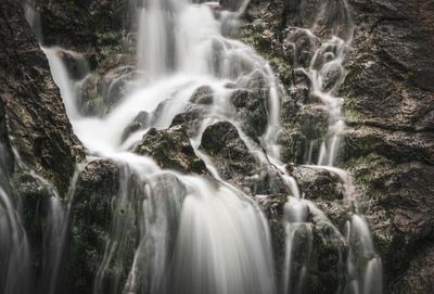 Scenic view of waterfall