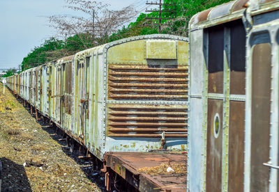 Train on railroad track