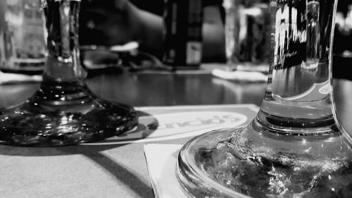 Close-up of drink on table