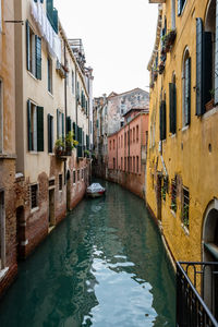 Canal passing through city