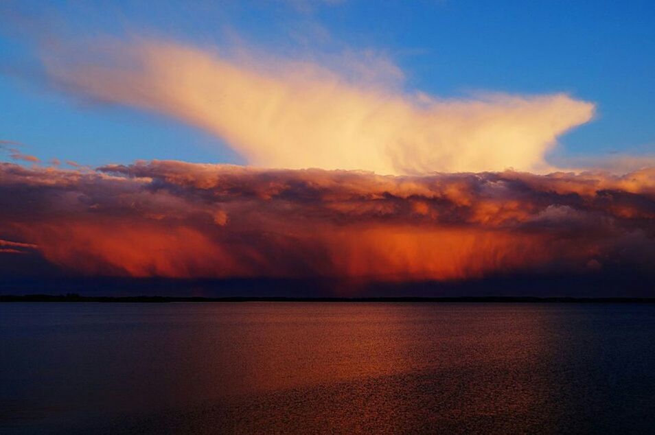 SUNSET OVER SEA