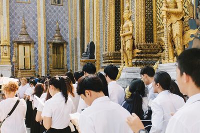 People in shopping mall