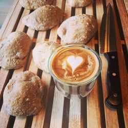 Close-up of coffee on table