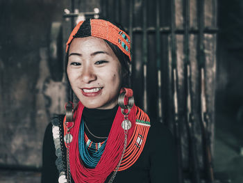 Portrait of a smiling young woman