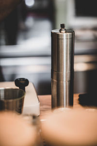 Close-up of coffee on table in restaurant